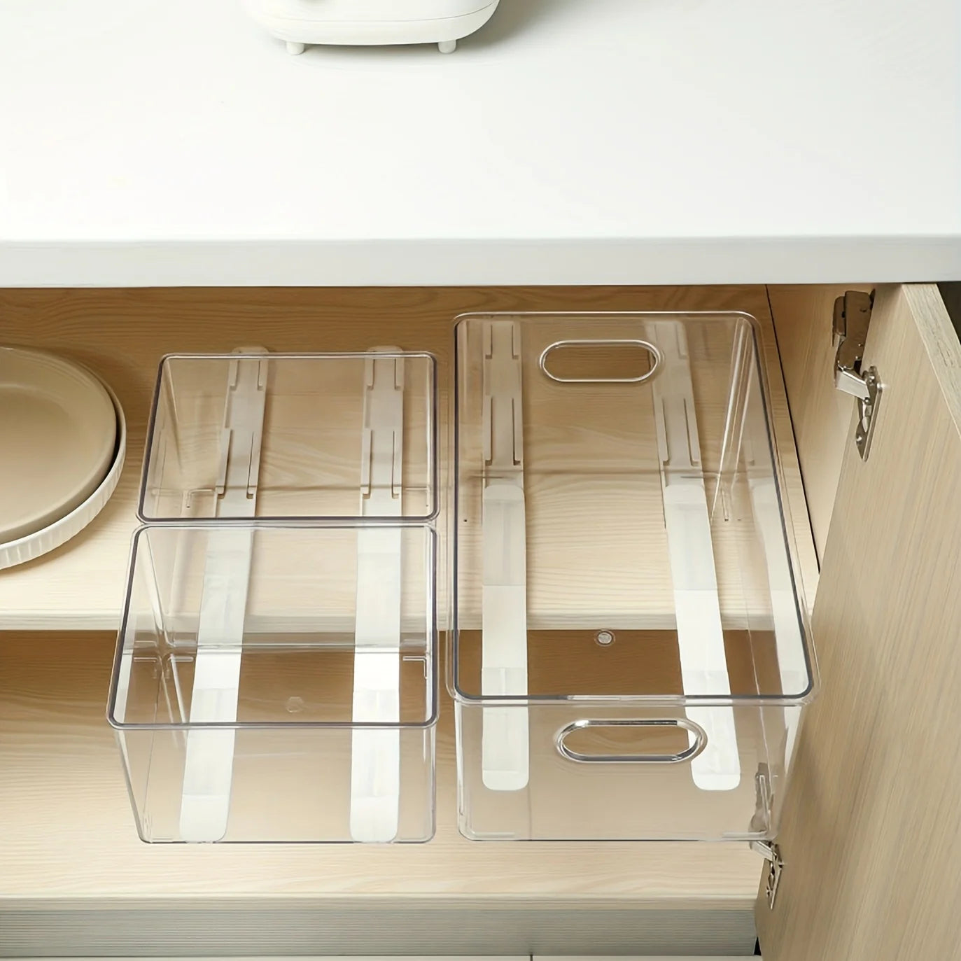 2pcs Self Adhesive Slide Rails, Storage Box Rails, Upgrade Your Drawers With Telescopic Rail Accessories - DIY Drawer Rails